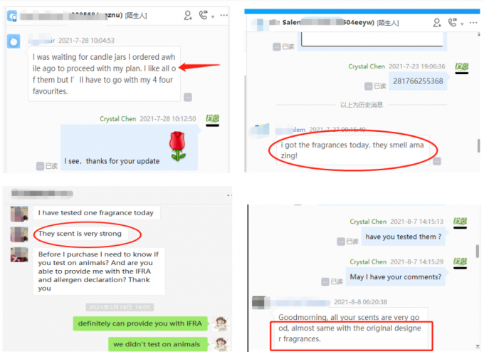 Populaire luxe groene thee kaars geuren voor het maken van hoog geurende kaars 2