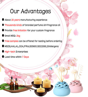 High Concentrated Vanilla Candles Fragrance Perfume Arabic Fragrances for Candle Floral Scent and Fragrances for Candle